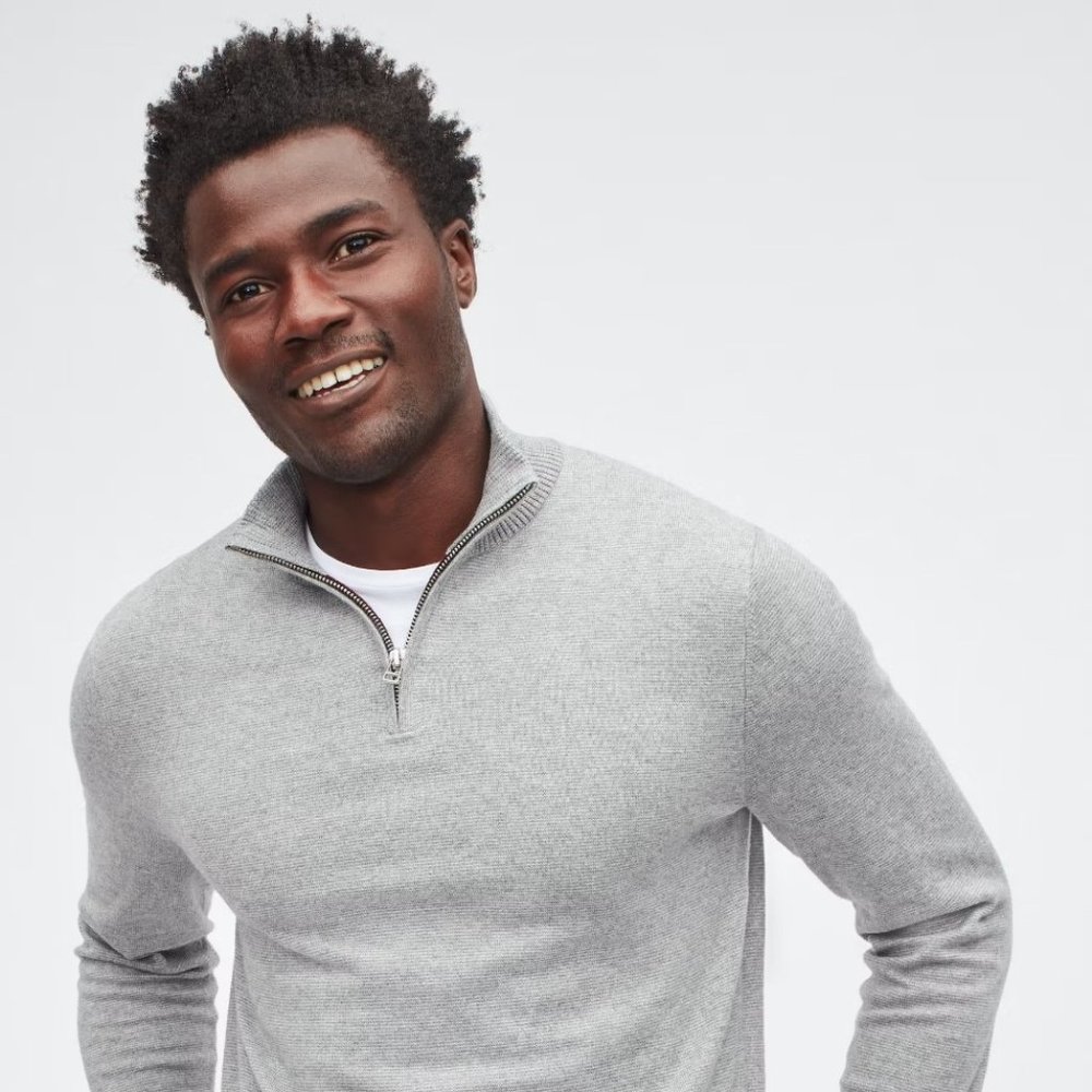 Bonobos - Cotton Cashmere Half-Zip Sweater - XL Slim